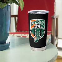 Côte D'ivoire Classic Ivory Coast Elephant Football Tumbler Cup Ivorians Pride