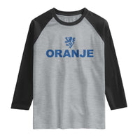 Oranje Holland Emblem Lion Nederland Dutch Heritage Raglan Shirt