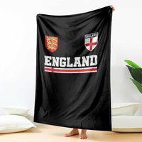England Three Lions Symbol Red Cross Athletic Jersey Style Throw Blanket