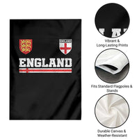England Three Lions Symbol Red Cross Athletic Jersey Style Garden Flag