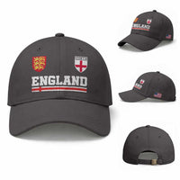 England Three Lions Symbol Red Cross Athletic Jersey Style Baseball Cap