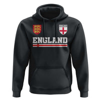 England Three Lions Symbol Red Cross Athletic Jersey Style Hoodie