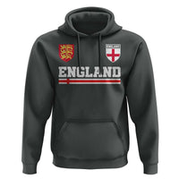 England Three Lions Symbol Red Cross Athletic Jersey Style Hoodie