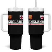 England Three Lions Symbol Red Cross Athletic Jersey Style Tumbler With Handle