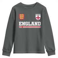 England Three Lions Symbol Red Cross Athletic Jersey Style Youth Sweatshirt