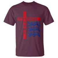It Is Coming Home England Football T Shirt St George Cross Three Lions