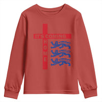 It Is Coming Home England Football Youth Sweatshirt St George Cross Three Lions