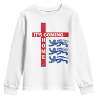It Is Coming Home England Football Youth Sweatshirt St George Cross Three Lions