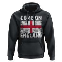 Come On England Hoodie Vintage St George Cross Flag Football Fan