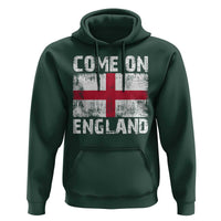 Come On England Hoodie Vintage St George Cross Flag Football Fan