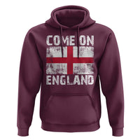 Come On England Hoodie Vintage St George Cross Flag Football Fan
