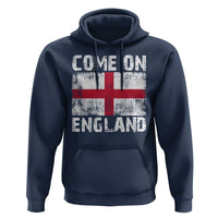 Come On England Hoodie Vintage St George Cross Flag Football Fan