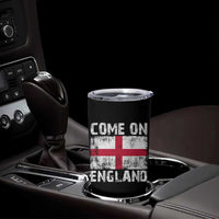 Come On England Tumbler Cup Vintage St George Cross Flag Football Fan