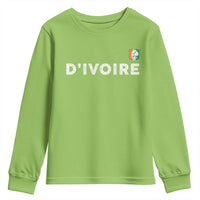 Côte D Ivoire Youth Sweatshirt Ivory Coast Crest Football Elephant Family Matching