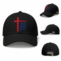 England Football St George Cross Three Lions Emblem Baseball Cap