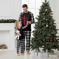 England Football St George Cross Three Lions Emblem Plaid Pajama Set