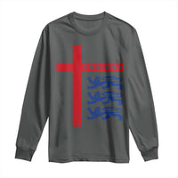 England Football St George Cross Three Lions Emblem Long Sleeve Shirt