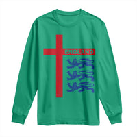 England Football St George Cross Three Lions Emblem Long Sleeve Shirt