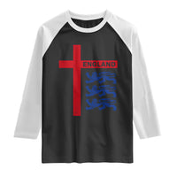 England Football St George Cross Three Lions Emblem Raglan Shirt