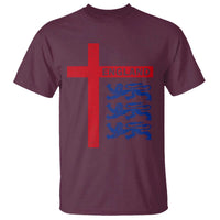 England Football St George Cross Three Lions Emblem T Shirt