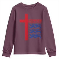 England Football St George Cross Three Lions Emblem Youth Sweatshirt