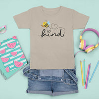 Positive Quote Bee T Shirt For Kid Be Kind Pencil Back To School Bumblebee - Wonder Print Shop