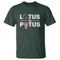 Lotus To Potus T Shirt Harris Woman Potus 47 Feminist - Wonder Print Shop