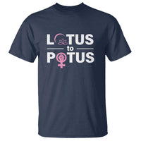 Lotus To Potus T Shirt Harris Woman Potus 47 Feminist - Wonder Print Shop