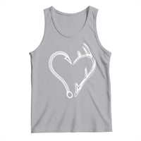 Fishing And Hunting Vintage Hook Antler Heart Tank Top - Wonder Print Shop