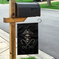Funny Pirate Fishing Lover Garden Flag Vintage Pirate Skull Hooks Fishing - Wonder Print Shop