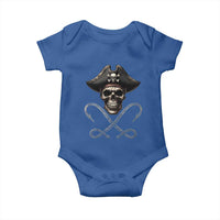 Funny Pirate Fishing Lover Baby Onesie Vintage Pirate Skull Hooks Fishing - Wonder Print Shop