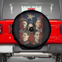 Puerto Rican Heroines Spare Tire Cover Boricua Julia Lolita Blanca Mariana Lola Puerto Rico Flag - Wonder Print Shop