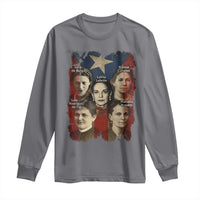 Puerto Rican Heroines Long Sleeve Shirt Boricua Julia Lolita Blanca Mariana Lola Puerto Rico Flag - Wonder Print Shop
