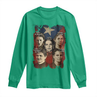Puerto Rican Heroines Long Sleeve Shirt Boricua Julia Lolita Blanca Mariana Lola Puerto Rico Flag - Wonder Print Shop