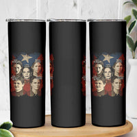 Puerto Rican Heroines Skinny Tumbler Boricua Julia Lolita Blanca Mariana Lola Puerto Rico Flag - Wonder Print Shop