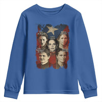 Puerto Rican Heroines Youth Sweatshirt Boricua Julia Lolita Blanca Mariana Lola Puerto Rico Flag - Wonder Print Shop