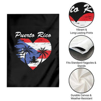Puerto Rico Garden Flag Boricua Coqui Frog Vintage Puerto Rican Flag - Wonder Print Shop