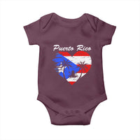 Puerto Rico Baby Onesie Boricua Coqui Frog Vintage Puerto Rican Flag - Wonder Print Shop