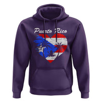 Puerto Rico Hoodie Boricua Coqui Frog Vintage Puerto Rican Flag - Wonder Print Shop