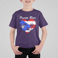 Puerto Rico T Shirt For Kid Boricua Coqui Frog Vintage Puerto Rican Flag - Wonder Print Shop