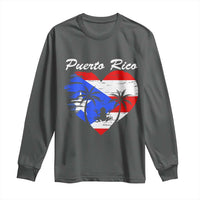Puerto Rico Long Sleeve Shirt Boricua Coqui Frog Vintage Puerto Rican Flag - Wonder Print Shop
