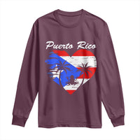 Puerto Rico Long Sleeve Shirt Boricua Coqui Frog Vintage Puerto Rican Flag - Wonder Print Shop