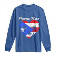 Puerto Rico Long Sleeve Shirt Boricua Coqui Frog Vintage Puerto Rican Flag - Wonder Print Shop