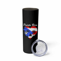 Puerto Rico Skinny Tumbler Boricua Coqui Frog Vintage Puerto Rican Flag - Wonder Print Shop