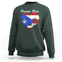 Puerto Rico Sweatshirt Boricua Coqui Frog Vintage Puerto Rican Flag - Wonder Print Shop
