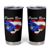 Puerto Rico Tumbler Cup Boricua Coqui Frog Vintage Puerto Rican Flag - Wonder Print Shop