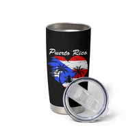 Puerto Rico Tumbler Cup Boricua Coqui Frog Vintage Puerto Rican Flag - Wonder Print Shop