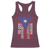 Puerto Rican Flag Puerto Rico Towns And Cities Racerback Tank Top - Wonder Print Shop