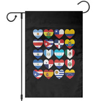Hispanic Heritage Month Latin American Countries Heart Garden Flag - Wonder Print Shop