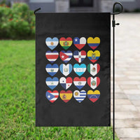 Hispanic Heritage Month Latin American Countries Heart Garden Flag - Wonder Print Shop